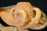 Meerschaum Tan Talon Holding Vase Pipe